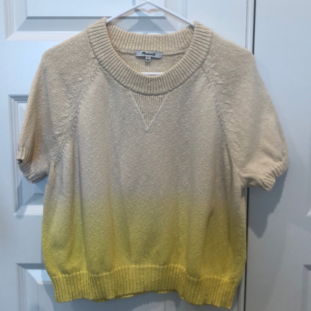 Madewell Dip-Dye Raglan Sweater Top Small